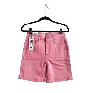 Parasuco Jeans Womens Shorts Tummy Control Denim Pink Size 6 NWT